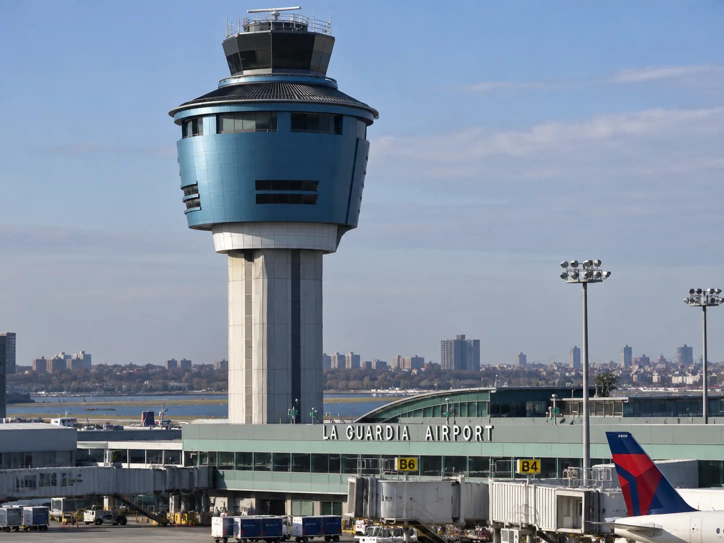Black luxury car at LaGuardia Airport (LGA)