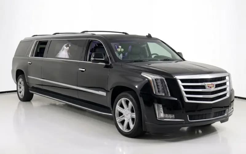 Black Escalade limousine