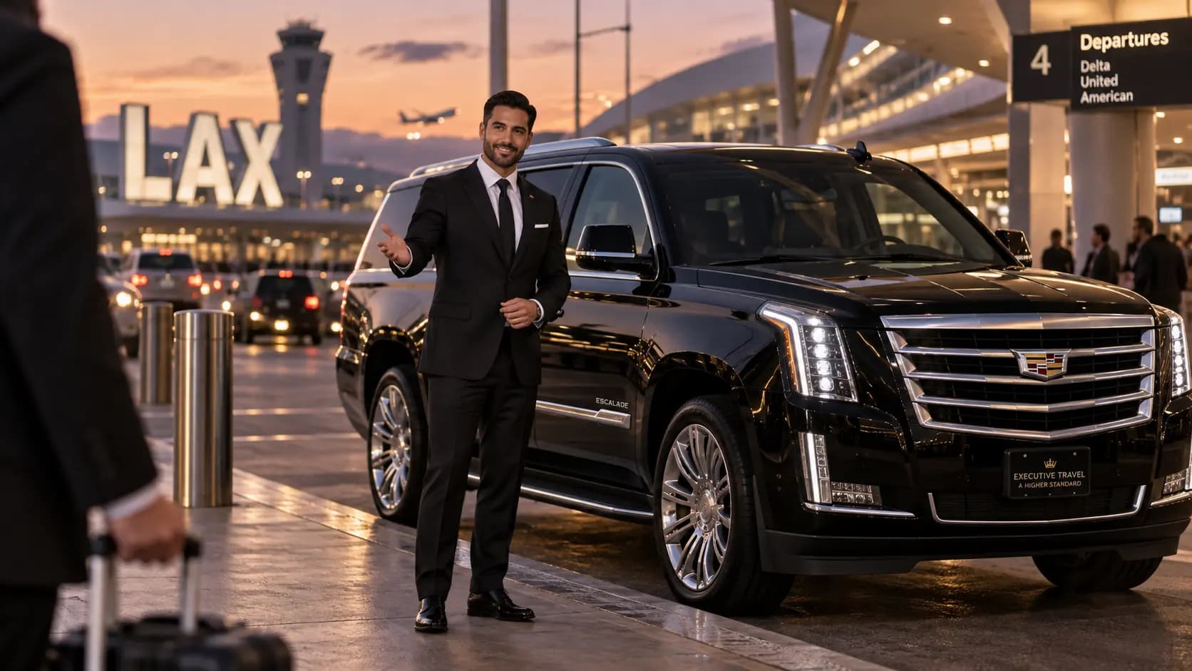 Professional chauffeur for LAX airport car service